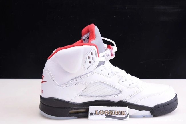 Kick Theory Silver DA1911-102 Retro Tongue Fire Red 5 Air Jordan (2020) 0814